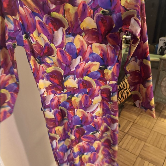 Chiara Boni Multicolor Floral Long Sleeve Dress - Picture 3 of 3